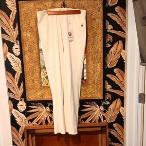 Graham Luxe White Golf Trousers